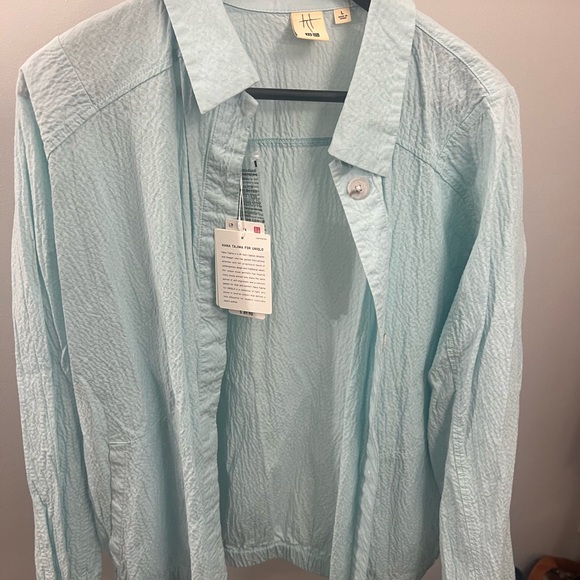 Uniqlo Hana Tajima Light Blue Shirt - Picture 1 of 5